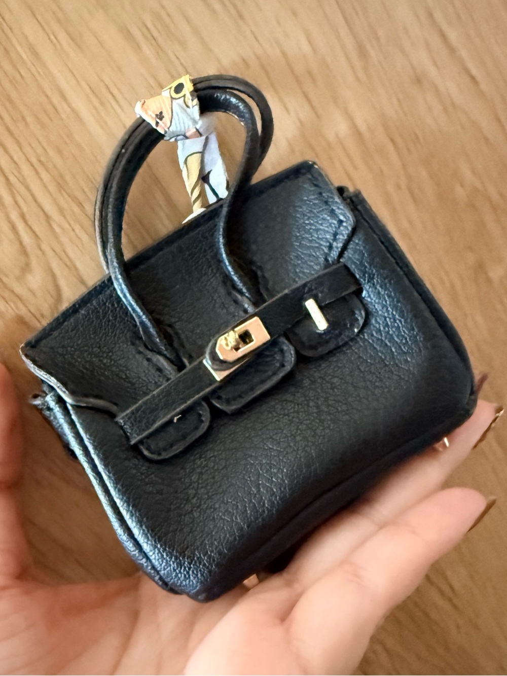 Mini Black Leather Bag